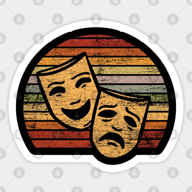 musical mask retro Sticker by ShirtsShirtsndmoreShirts